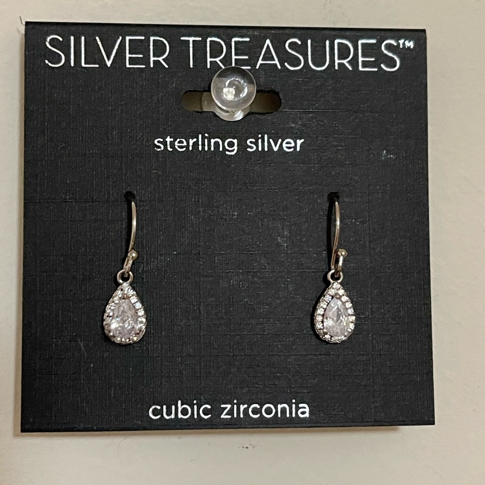 Silver Teardrop Earrings